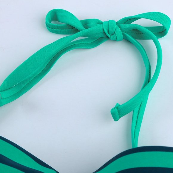 Green Halter Bandeau Bikini - Picture 10 of 16